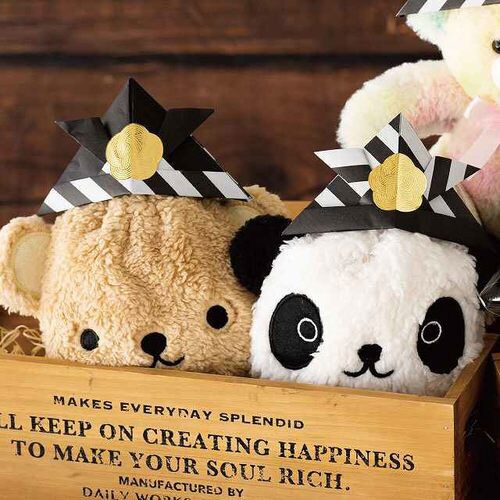 ポップアニマルミニ巾着バッグ/パンダ−S 10枚