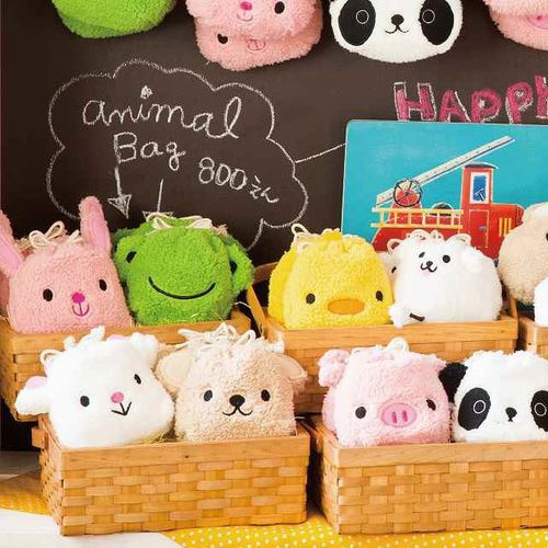 ポップアニマルミニ巾着バッグ/うさぎ−S 10枚