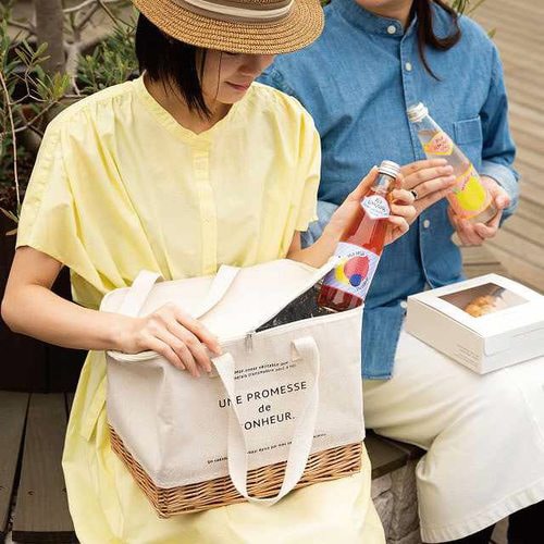 ボヌールカゴ付クールバッグ 2個