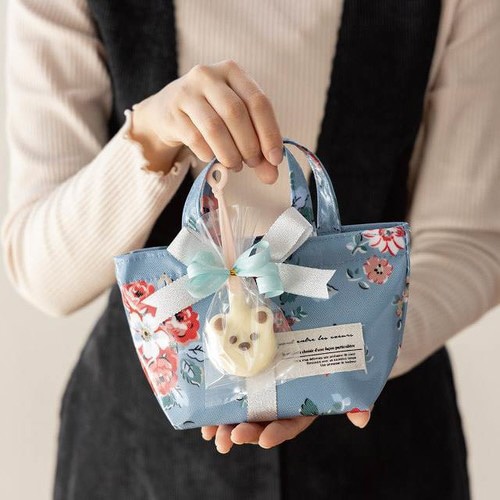 ボンフルールトートバッグ−XS/ブルー 6枚×2