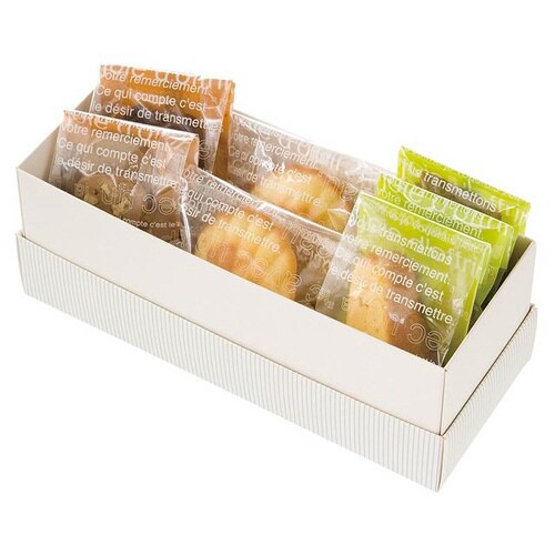 ミントストライプギフトBOXワイド型 10枚×2