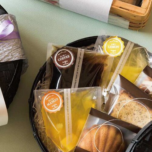 メタリックカラーテイスティシール/レモン×10