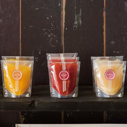 メタリックカラーテイスティシール/オレンジ×10