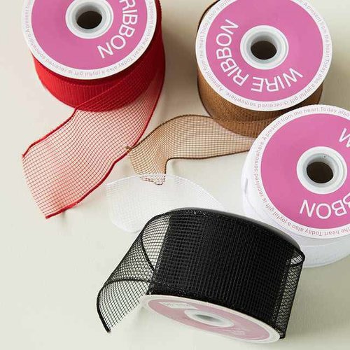 メッシュワイヤーリボンブラック−4 1巻×3