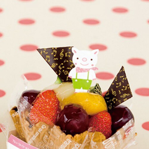 メルヘンこぶたケーキピック 100枚×3