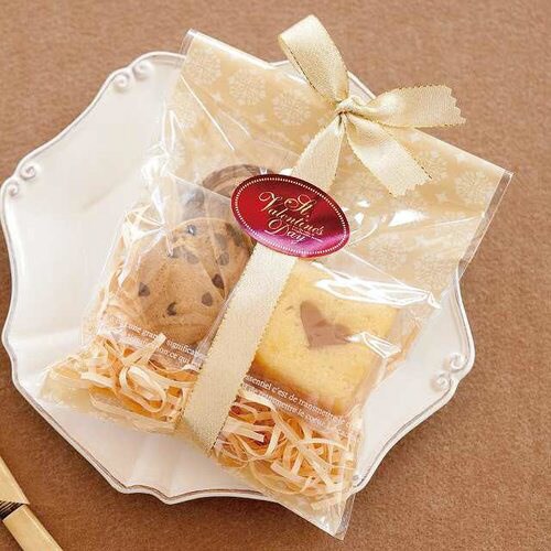 ヨーロピアンOPPギフトバッグ/クリーム−3×5