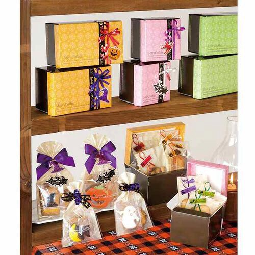 ヨーロピアンギフトBOXワイド型/橙−S 20枚