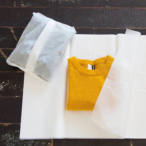 ラッピングカラーペーパー−ブラウン 200枚×2