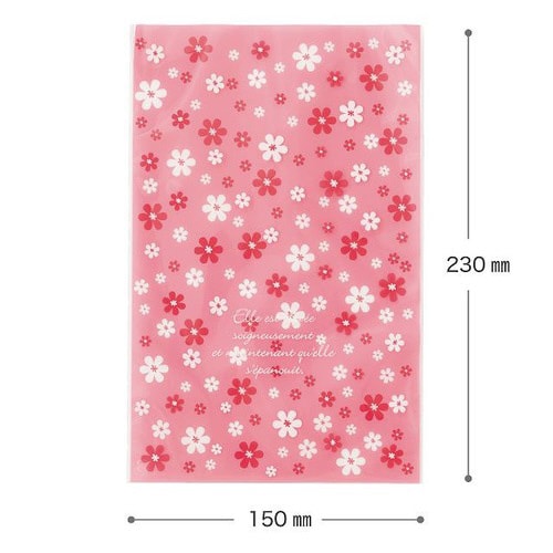 ラブリーフラワーOPPギフトバッグ−4 50枚×5