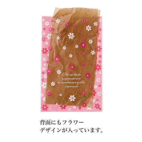 ラブリーフラワーOPPギフトバッグ−4 50枚×5