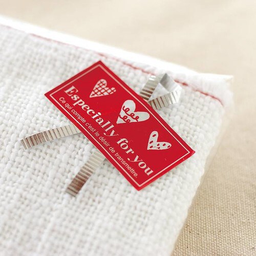 リトルハートリボン付ギフトシール 30枚×3