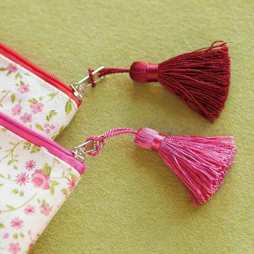 リトルフラワーポーチ−S/タッセルピンク 10枚