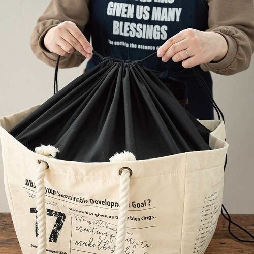 ロープハンドルエコクールバッグ 2枚