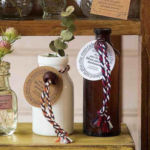 ワンタッチ組ひもタイ−2/オレンジブラウン6個×5