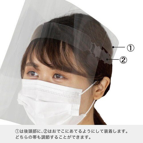 衛生用品/フェイスシールド−1 10枚×2