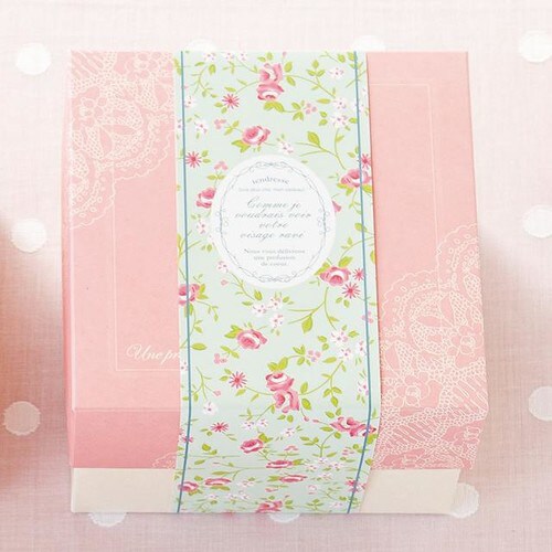 掛け紙/リトルフラワーブルー−2 50枚×2