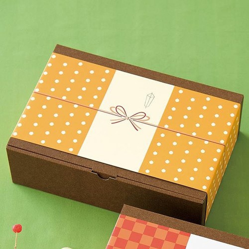 掛け紙横型/和風ドット−1 30枚×3