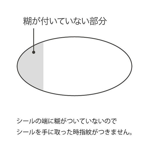 指紋が目立たない透明ロールシール−3 500枚×2
