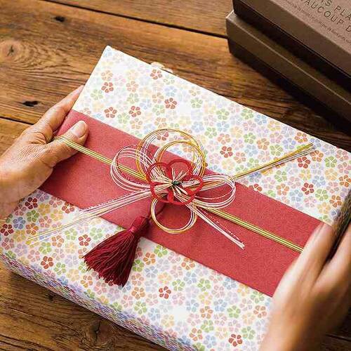 水引アレンジゴムタッグ−1/うめ 6個×2