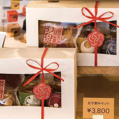 水引梅結びデザインシール−1 100枚×5