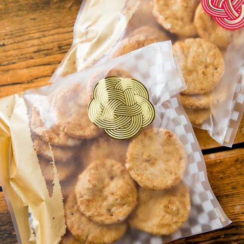 水引梅結びデザインロールシール−1 500枚×2