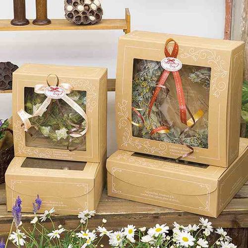 窓付ハピネスバードリースボックス−M 10枚