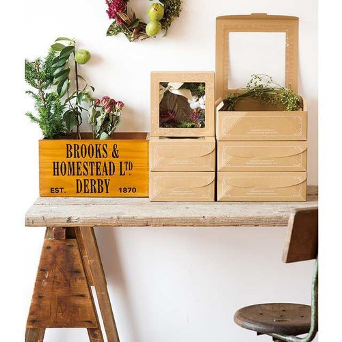 窓付ハピネスバードリースボックス−M 10枚