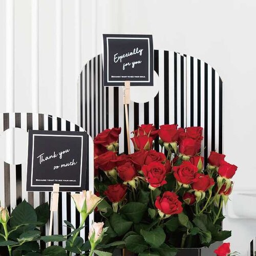 二つ折スタイリッシュメッセージギフトカード−1×5