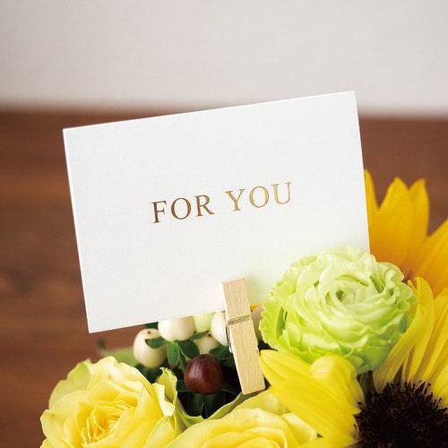 二つ折メッセージギフトカード−3/FORYOU×3