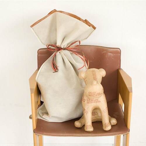 不織布ギフトバッグクリーム−BL 10枚