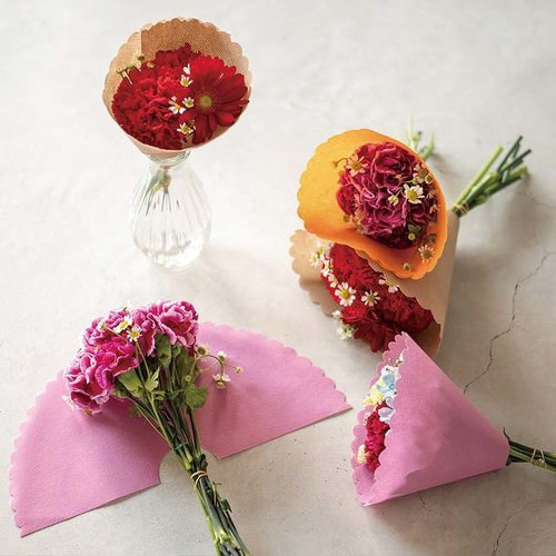 不織布ダイカットシートベージュ−2 50枚×3