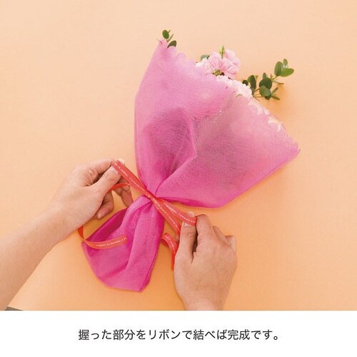 不織布ハンドブーケバッグS−イエロー 10枚×3