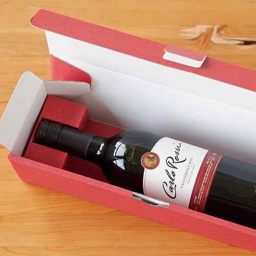 無地エンジギフトボックス−ワイン 10枚×2