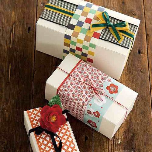 無地ギフトBOXワイド型/オフホワイトM20枚×2