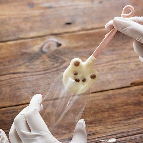 無地クマスプーン−1/ピンク 50本×5