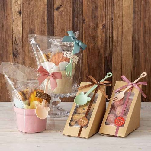 無地クマスプーン−1/ピンク 50本×5