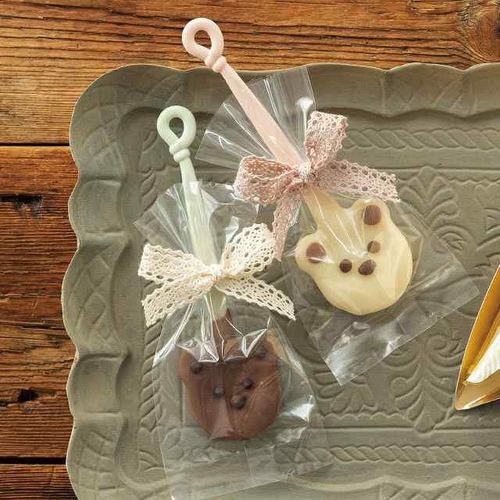 無地クマスプーン−1/ピンク 50本×5