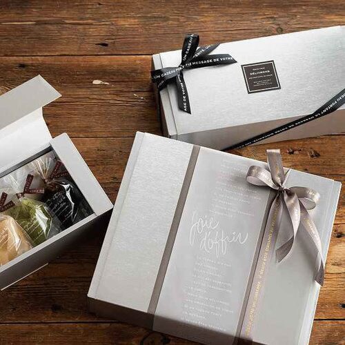 無地シルバーギフトボックス−M 10枚