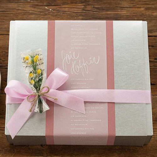 無地シルバーギフトボックス−M 10枚