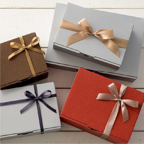 無地シルバーグレーギフトボックス−4 10枚×2