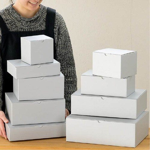 無地シルバーグレーギフトボックス−5 10枚×2