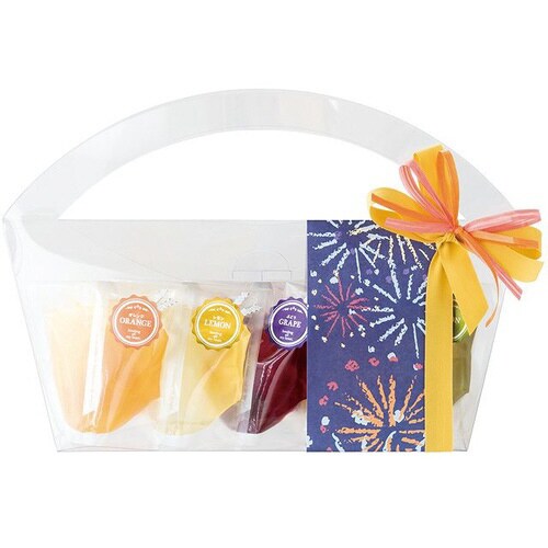 無地ハンドルPETクリアBOX−1 10枚×2