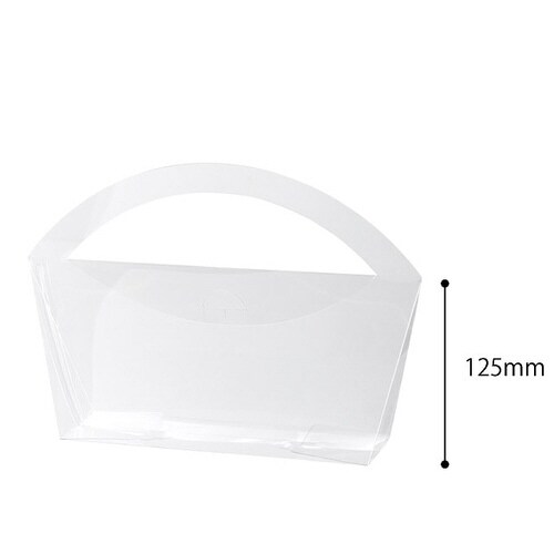 無地ハンドルPETクリアBOX−1 10枚×2