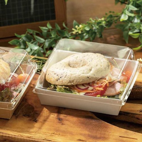 無地フタ付デリボックス/ホワイト−1 50枚×2