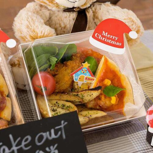 無地フタ付デリボックス/ホワイト−1 50枚×2