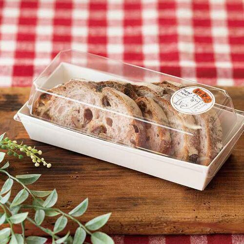 無地フタ付デリボックス/ホワイト−2 50枚×2