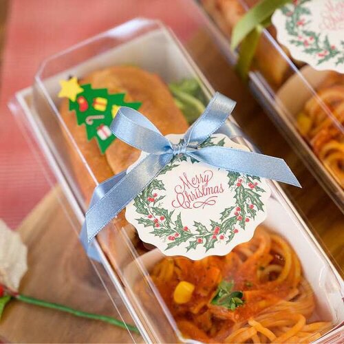 無地フタ付デリボックス/ホワイト−2 50枚×2