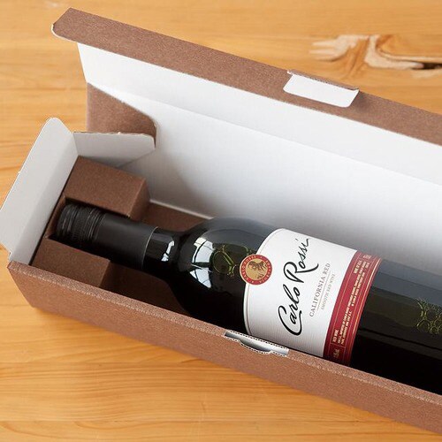 無地ブラウンギフトボックス−ワイン 10枚×2