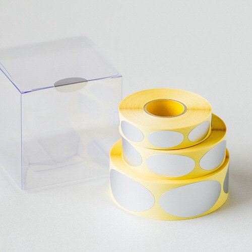 無地マットシルバーロールシール−1 500枚×5