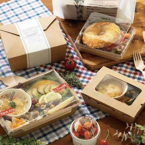 無地ランチボックス/クラフト−2 50枚×2